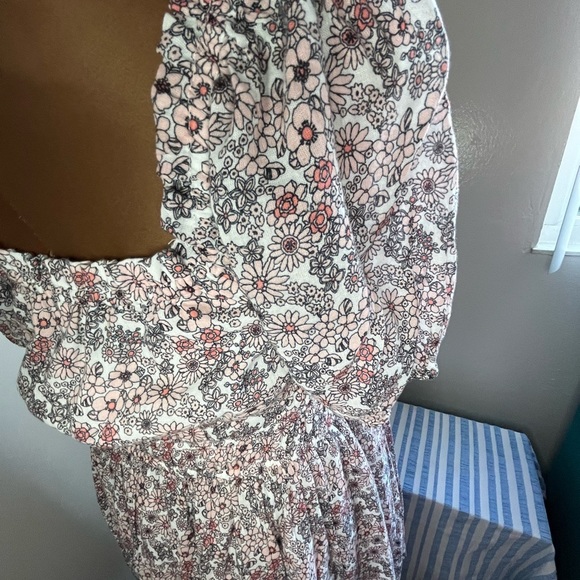 70s-style Floral Print Mini Dress - Picture 7 of 7